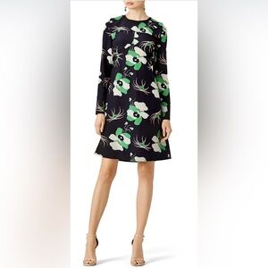 Marni Green Floral Dress, Size 44/US 8